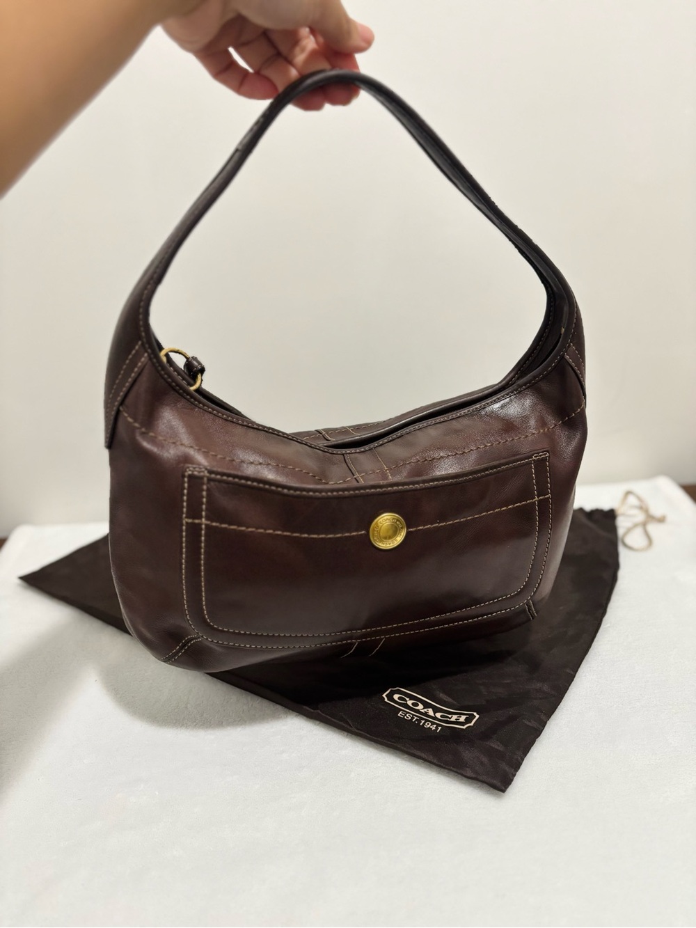 Vintage Coach Leather Ergo shoulder bag